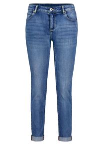 Relaxhose Betty Barclay "Basic-Jeans mit Waschung", Damen, Gr. 46, EURO, blau, Obermaterial: 56% Baumwolle CO. 30% Viskose CV. 12% Polyester PES. 2% Elasthan EL., Hosen Relaxhose