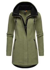 Kapuzensweatjacke Ragwear "Fellimitatmantel Letti Teddy-Fleece", Damen, Gr. XXL, gr&uuml;n (light olive), Obermaterial: 100% Polyester PES. Futter: 100% Polyester PES., Sweatjacken Kapuzensweatjacke