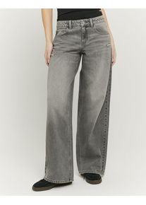 Low-rise-Jeans Tally Weijl "SPADEDODA", Damen, Gr. 36, N-Gr, light grau wash, Denim/Jeans, Obermaterial: 82% Baumwolle, 18% Lyocell, leichte Abriebeffekte, gerade lang, Jeans Low-rise-Jeans, aus hochwertigem Baumwoll-Lyocell-Mix, tief geschnitten in weitem Fit