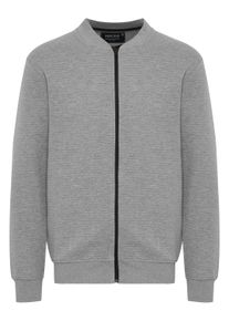 Sweatjacke INDICODE "Sweatjacke IDBronte", Herren, Gr. L, grau (grau mix), Obermaterial: 77% Polyester PES. 23% Baumwolle CO., Sweatjacken Sweatjacke