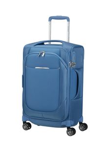 Weichgep&auml;ck-Trolley Samsonite "RE-LITE, verschiedene Gr&ouml;&szlig;en und Farben", Damen, Gr. B/H/T: 22cm x 55cm x 35cm 36 l, capri blau, Polyester, Koffer Weichgep&auml;ck-Trolley, Reisekoffer TSA-Schloss Stickerbogen Volumenerweiterung Laptopfach