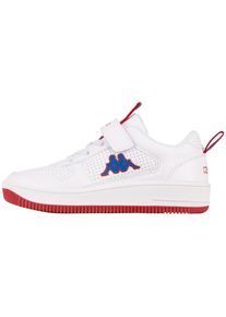 Sneaker Kappa, M&auml;dchen, Gr. 25, rot (wei&szlig;, rot), Synthetik, mehrfarbig, Schuhe Sneaker, praktisch: ganz ohne Schn&uuml;ren