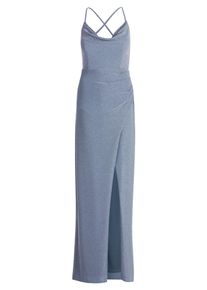 Abendkleid Vera Mont "Abendkleid figurbetont", Damen, Gr. 34, EURO, grau (mint, grau), 87% Polyamid PA. 9% Polyester PES. 4% Elasthan EL., Kleider Abendkleid