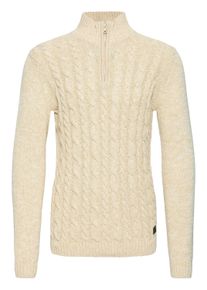 !Solid Troyer SOLID "Troyer SDRichart", Herren, Gr. XL, beige (oatmeal melange), Obermaterial: 70% Baumwolle CO recyc.. 30% Polyester Pol. recyc.., Pullover Troyer
