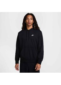 Kapuzensweatshirt Nike Sportswear "Nike Club Men's French Terry Pullover Hoodie", Herren, Gr. 3XL, schwarz, Sweatware, Obermaterial: 80% Baumwolle, 20% Polyester, unifarben, Basic h&uuml;ftbedeckend, Rundhals, angesetztes B&uuml;ndchen, Sweatshirts Kapuzensweatshirt, mit Kapuze, f&uuml;r Freizeit und Sport, mit K&auml;ngurutasche