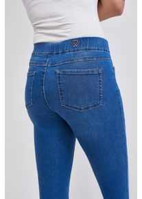 7/8-Jeans WONDERJEANS, Damen, Gr. 46, L&auml;nge 30, stone blau, Denim/Jeans, Obermaterial: 87% Baumwolle, 9% Polyester, 4% Elasthan, bequem 7/8-L&auml;nge, Jeans 7/8-Jeans, Figurschmeichelnder WonderStretch