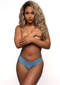 String After Eden "Unlimited", Damen, light blau, Obermaterial: 82% Polyamid, 18% Elasthan, clean, figurbetont, Unterhosen String, mit besonders flachen N&auml;hten