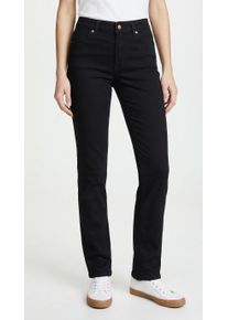 Slim-fit-Jeans MAC "MELANIE", Damen, Gr. 38, L&auml;nge 34, schwarz rinsewash, Denim/Jeans, Obermaterial: 90% Baumwolle, 8% Polyester, 2% Elasthan, unifarben, slim fit lang, Jeans Slim-fit-Jeans, mit Stretch, in 4-Pocket-Form