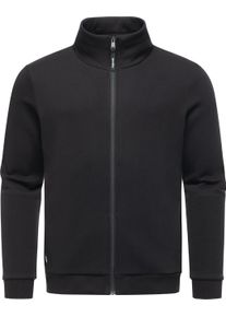 Sweatjacke Ragwear "Sweatjacke Jettrys", Herren, Gr. XL, schwarz, Obermaterial: 70% Baumwolle CO. 30% Polyester PES., Sweatjacken Sweatjacke