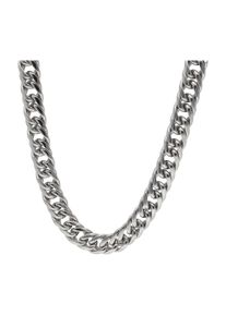 Panzerkette Firetti "Schmuck Geschenk Edelstahl Halsschmuck Halskette 9,6 mm breit", edelstahlfarben, Halsketten, Damen, Edelstahl, L: 60 B: 9,6mm, Panzerkette, B:9,6mm