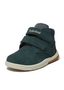Klettboot Timberland "TODDLE TRACKS - MID HOOK & LOOP BOOT", M&auml;dchen, Gr. 22, dunkelgr&uuml;n suede, Leder, sportlich, Schuhe Klettboot, Winterstiefel, Winterboots, Snowboots, Winterschuhe, f&uuml;r Kinder