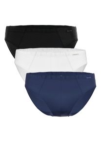 Slip Ammann "Slip Cotton & More Mini Slip 3P 3er Pack", Herren, Gr. M, bunt (wei&szlig;, dunkelblau, schwarz), Obermaterial: 57% Modal CMD. 35% Baumwolle CO. 8% Elasthan EL., Unterhosen Slip