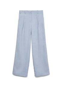 V&eacute;ro Moda Anzughose VERO MODA "VMCASSIDY MW WIDE PANT NOOS", Damen, Gr. 34, L&auml;nge 32, infinity detail:melange, Web, Obermaterial: 95% Polyester, 5% Elasthan, meliert, lang, Hosen Anzughose, Materialmix