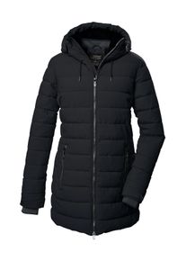 Steppmantel Killtec "KOW 55 WMN QLTD PRK", Damen, Gr. 38, schwarz, Obermaterial: 100% Polyester;Futter: 100% Polyester;F&uuml;llung: 100% Polyester, M&auml;ntel Steppmantel, Wasserabweisender, winddichter Damenparka, atmungsaktiv