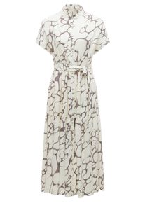 A-Linien-Kleid Ragwear "A-Linien-Kleid Liora Print", Damen, Gr. S, N-Gr, wei&szlig; (ivory), Obermaterial: 100% Viskose CV., Kleider A-Linien-Kleid