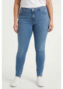 LEVI'S&reg; PLUS Skinny-fit-Jeans LEVI'S PLUS "311 PL SHAPING SKINNY *D", Damen, Gr. 14 (46), L&auml;nge 32, smudged line, Denim/Jeans, Obermaterial: 80% Baumwolle, 14% Polyester, 6% Elasthan, skinny fit kn&ouml;chellang, Jeans Skinny-fit-Jeans, figurformend mit Stretch