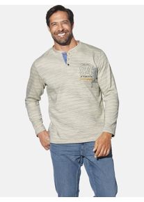 Sweatshirt Jan Vanderstorm "Sweatshirt MAGNUSGREN", Herren, Gr. XL, beige (beige melange), Obermaterial: 84% Baumwolle CO. 16% Polyester COOLMAX PES(Coolmax)., Sweatshirts Sweatshirt