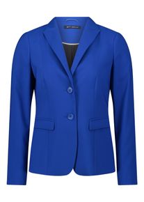 Kurzblazer Betty Barclay "Kurzblazer langarm", Damen, Gr. 42, blau (adria), Obermaterial: 86% Polyester PES. 14% Elasthan EL., Blazer Kurzblazer
