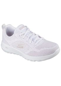Sneaker Skechers "GO WALK JOY-VIOLET", Damen, Gr. 40, rosa (wei&szlig;, ros&eacute;goldfarben), Textil, meliert, Schuhe Sneaker, Trainingsschuh, Schn&uuml;rschuh mit Goga Mat Technologie