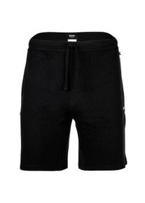 Shorts BOSS "Shorts Waffle Shorts", Herren, Gr. XL, N-Gr, schwarz, Obermaterial: 60% Baumwolle CO. 40% Polyester PES., Hosen Shorts