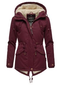 Winterjacke Marikoo "Winterjacke Manolya", Damen, Gr. S, rot (wine), Obermaterial: 100% Baumwolle CO. Obermaterial: Futter: 100% Polyester PES. 100% Polyester PES., Jacken Winterjacke