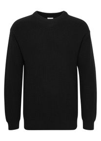 !Solid Rundhalspullover SOLID "Rundhalspullover SDGorell", Herren, Gr. XL, schwarz (true schwarz), Obermaterial: 70% Baumwolle CO recyc.. 30% Polyester Pol. recyc.., Pullover Rundhalspullover