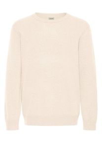 !Solid Strickfleece-Pullover SOLID "Strickpullover SDRick", Herren, Gr. S, beige (oatmeal), Obermaterial: 60% Lammfell LF. 40% Nylon NY., Pullover Strickfleece-Pullover