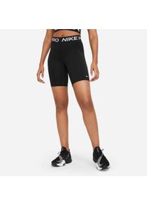 Shorts Nike "W NP 365 SHORT 8IN", Damen, Gr. M, N-Gr, schwarz, wei&szlig;, Obermaterial: 83% Polyester, 17% Elasthan, Hosen Shorts, aus Polyester, mit Dri-FIT-Technologie, eng anliegend