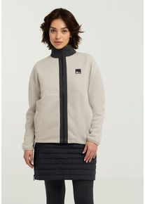 Fleecejacke Jack Wolfskin "SUMETRO FZ W", Damen, Gr. XL (46), beige (palesand), Obermaterial: 100% Polyester. Futter: 100% Polyester, Jacken Fleecejacke