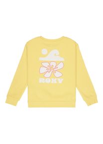 Sweatshirt Roxy "Surf Feeling Brushed", M&auml;dchen, Gr. 6(115-120cm), lemon drop, Obermaterial: 60% Walkfrottier, 40% Microfaser;, Sweatshirts Sweatshirt