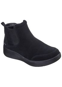 Chelseaboots Skechers "ARCH FIT LAGUNA", Damen, Gr. 35, schwarz, uni, Veloursleder, Schuhe Chelseaboots, Chelseaboots, Winterboots mit bequemen Relaxed Fit