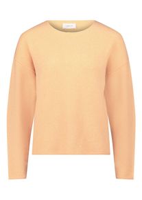 Strickpullover Cartoon "Strickpullover mit Rundhalsausschnitt", Damen, Gr. 36, orange (canteloupe), Obermaterial: 63% Polyacryl PAN. 25% Polyamid PA. 8% Wolle mw. 4% Elasthan EL., Pullover Strickpullover