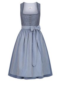 N&uuml;bler Dirndl N&Uuml;BLER "Dirndl midi Elsa", Damen, Gr. 48, EURO, blau, Obermaterial: 100% Polyester PES., Kleider Dirndl