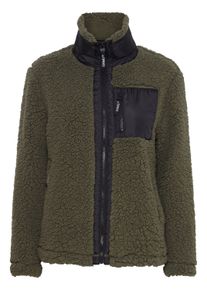 Sweatjacke oxmo "Fleecejacke OXEllin", Damen, Gr. XL, gr&uuml;n (dusty olive), Obermaterial: 100% Polyester PES., Jacken Sweatjacke