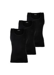 Unterhemd BOSS "Unterhemd TankTop3P RibClassic 3er Pack", Herren, Gr. L, N-Gr, schwarz, Obermaterial: 100% Baumwolle CO., Unterhemden Unterhemd
