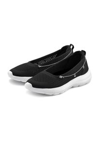 Sneaker Lascana "Slip-On-Sneaker, Freizeitschuh, Slipper", M&auml;dchen, Gr. 39, schwarz, Obermaterial: 100% Textilmaterial. Decksohle: 100% Textilmaterial. Laufsohle: 100% Synthetik, unifarben, Schuhe Sneaker, Ballerina, Halbschuhe zum Reinschl&uuml;pfen VEGAN
