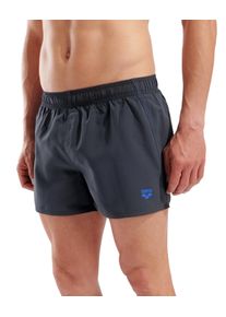 Badeshorts arena "FUNDAMENTALS X-SHORT R", Herren, Gr. S, N-Gr, asphalt, neon blau, Obermaterial: 100% Polyester, Badehosen Badeshorts