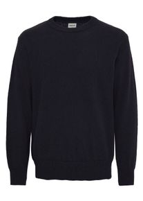 !Solid Strickfleece-Pullover SOLID "Strickpullover SDIke", Herren, Gr. L, schwarz (true schwarz), Obermaterial: 50% Baumwolle CO. 50% Polyester PES., Pullover Strickfleece-Pullover