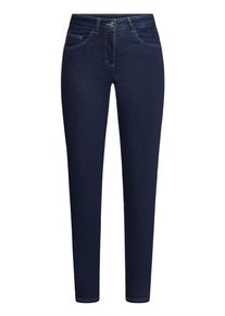 Relaxhose Betty Barclay "Basic-Jeans mit aufgesetzten Taschen", Damen, Gr. 36, EURO, blau (dunkelblau), Obermaterial: 92% Baumwolle CO. 6% Elastomultiester ELE. 2% Elasthan EL., Hosen Relaxhose