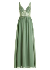 Abendkleid Vera Mont "Abendkleid mit Stickerei", Damen, Gr. 44, EURO, gr&uuml;n (light aventurine), 100% Polyester PES., Kleider Abendkleid