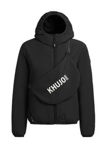 Outdoorjacke Khujo "Outdoorjacke Shelly2", Damen, Gr. XL, schwarz, Obermaterial: 100% Nylon NY. Obermaterial: Futter: 100% Nylon NY. 100% Polyester PES., gerade, hoch geschlossener Ausschnitt, eng Rollkanten, Jacken Outdoorjacke, packbare Damen &Uuml;bergangsjacke mit Tasche
