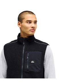 Fleecepullover Quiksilver "Clean Coast Gilet", Damen, Gr. XS, schwarz, Obermaterial: 100% Microfaser;, Sweatshirts Fleecepullover