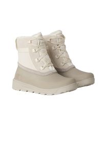 Winterstiefel The North Face "W SHELLISTA V SHORTY WP", Damen, Gr. 37,5, wei&szlig; dune, soapstone, Leder, Schuhe Winterstiefel, Winterschuhe, Winterboots, Snowboots, wasserdicht
