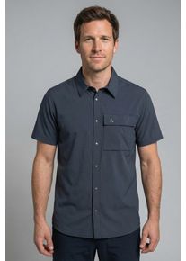 Sch&ouml;ffel Funktionshemd SCH&Ouml;FFEL "Shirt Style Dooser MEN", Herren, Gr. 46, N-Gr, navy blazer, Obermaterial: 85% Polyester, 15% Elasthan, Hemden Funktionshemd, f&uuml;r Trekking und sportliche Aktivit&auml;ten, leichtes Material