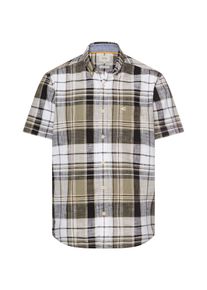 Kurzarmhemd Camel Active, Damen, Gr. 3XL, N-Gr, khaki, Web, Obermaterial: 100% Baumwolle, kariert, normal h&uuml;ftbedeckend, Rundhals, Hemden Kurzarmhemd, mit Button-Down-Kragen und im Karo-Look