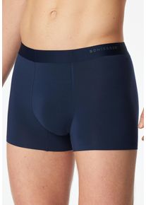 Boxer Schiesser "Modern Bonded", Herren, Gr. 8, 801, blau, Single Jersey, Obermaterial: 90% Modal, 10% Elasthan, k&ouml;rpernah, Unterhosen Boxer, ohne Eingriff, maskuline Passform