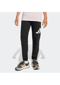 Sporthose adidas Sportswear "ESSENTIALS KIDS", Damen, Gr. 140, N-Gr, schwarz-wei&szlig; (schwarz, wei&szlig;,), Obermaterial: 55% Baumwolle, 36% Polyester, 9% Viskose, Hosen Sporthose