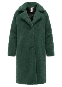 Fellimitatmantel Ragwear "Fellimitatmantel Tedyco YOUMODO", Damen, Gr. L, gr&uuml;n (pine gr&uuml;n), Obermaterial: 100% Polyester PES. Obermaterial: Futter: 100% Polyester PES., M&auml;ntel Fellimitatmantel