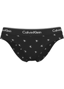 Bikinislip "BIKINI", Herren, Gr. L (40), diamond logo schwarz, Webqualit&auml;t, Obermaterial: 53% Baumwolle, 35% Modal, 12% Elasthan, Calvin Klein Underwear, k&ouml;rpernah, Unterhosen Bikinislip, Mit elastischem Bund