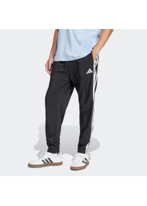 Sporthose adidas Sportswear "ESSENTIALS 3-STREIFEN WOVEN", Herren, Gr. M, N-Gr, schwarz-wei&szlig; (schwarz, wei&szlig;, normal, gr.), Obermaterial: 100% Polyester, Hosen Sporthose, f&uuml;r vielseitige Aktivit&auml;ten im Alltag und beim Sport, aus Polyester